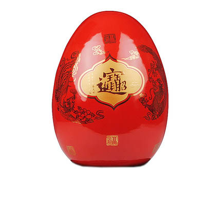 Compatible porzellan Jahrriesnge  for outline in gold red egg vase cna0752 