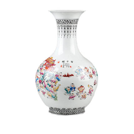 Compatible porzellan Jahrriesnge  for pastel one hundred children figure vase cna0786 