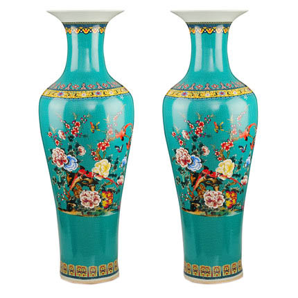 Compatible porzellan Jahrriesnge  for european style enamel vase cna1041 