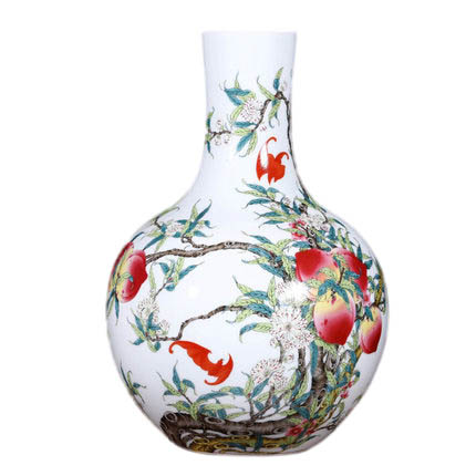 Compatible porzellan Jahrriesnge  for nine peach illustration vase cna1126 