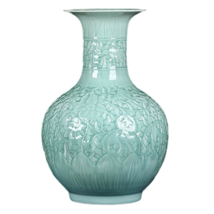 Compatible porzellan Jahrriesnge  for carving shadow blue glaze vase cna1306 