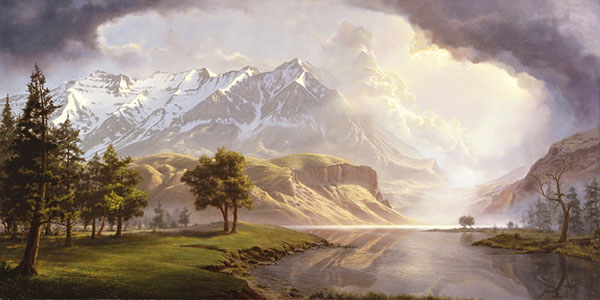 Compatible Landschaft JAHRRIESNGE  for snow-mountains-lpf00969 