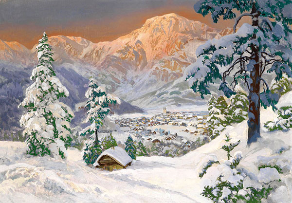 Compatible Landschaft JAHRRIESNGE  for winter-lpf01070 