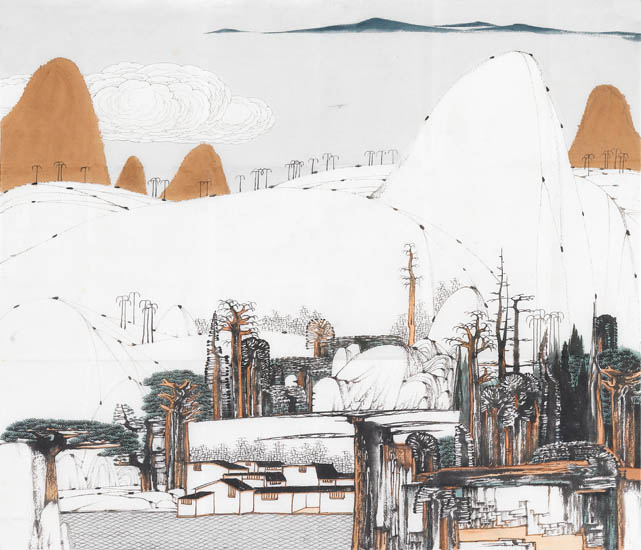 Compatible Landschaft JAHRRIESNGE  for hills lpf08897 