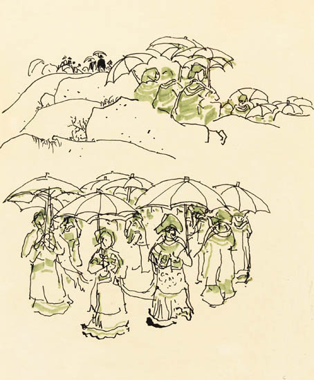 Compatible Landschaft JAHRRIESNGE  for umbrella lpf09059 