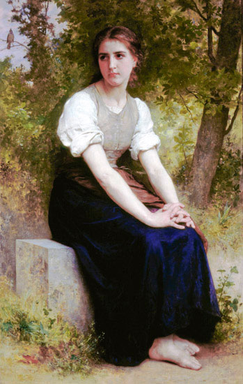 Compatible Porträt Jahrriesnge  for William Adolphe Bouguereau lpf11921 