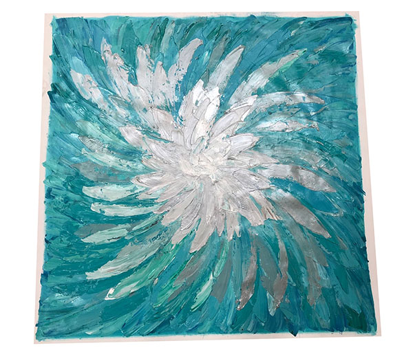 Compatible Ölgemälde JAHRRIESNGE  for flower-lpg0073 