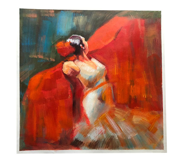 Compatible Ölgemälde JAHRRIESNGE  for beauty-lpg0085 