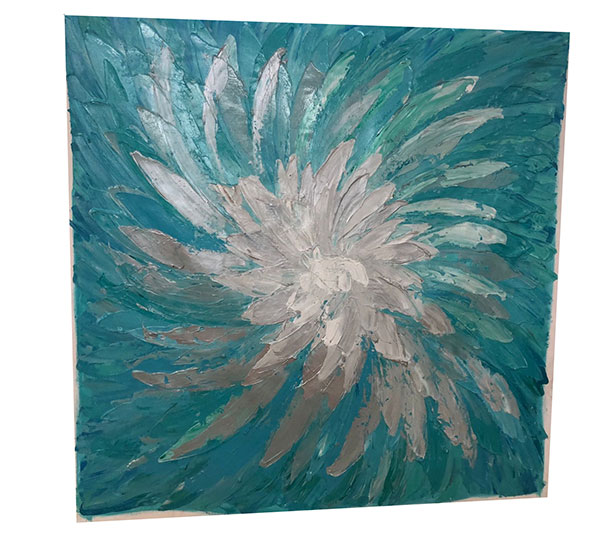 Compatible Ölgemälde JAHRRIESNGE  for flower-lpg0097 