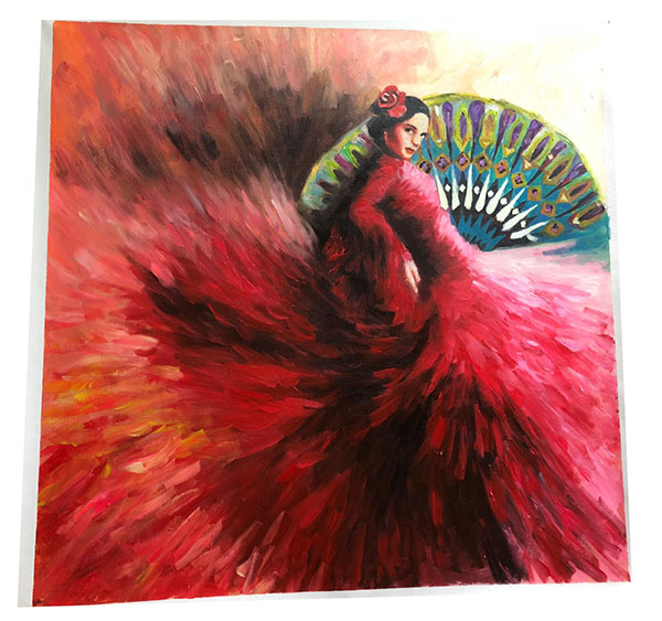 Compatible Ölgemälde JAHRRIESNGE  for beauty-lpg0104 