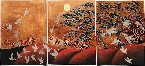 Compatible Ölgemälde JAHRRIESNGE  for sunset-lpg0281 