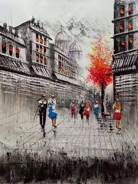 Compatible Landschaft JAHRRIESNGE  for autumn-city-lpg0762 