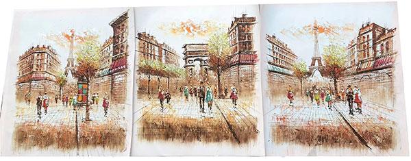 Compatible Landschaft JAHRRIESNGE  for Arc-de-Triomphe-and-Eiffel-Tower-lpg0791 