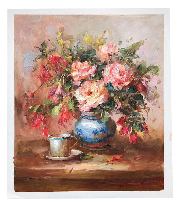 Compatible Stillleben Jahrriesnge  for vase-flowers-lpg0816 