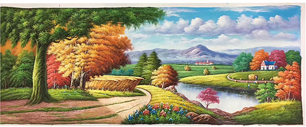 Compatible Landschaft JAHRRIESNGE  for far-mountain-river-lpg1075 