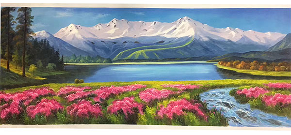 Compatible Landschaft JAHRRIESNGE  for montains-lpg1127 