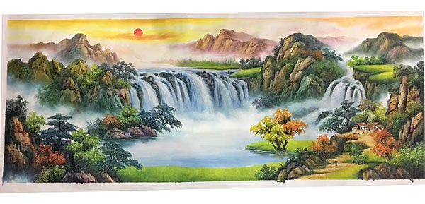 Compatible Landschaft JAHRRIESNGE  for waterfall-lpg1198 