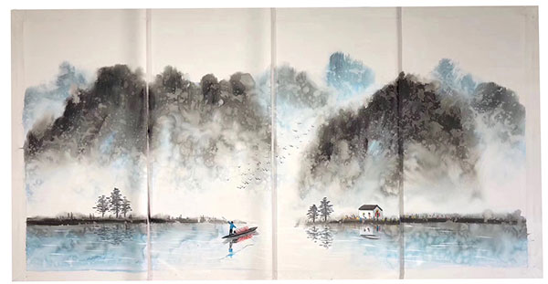 Compatible Landschaft JAHRRIESNGE  for montain-and-boat-lpg1443 