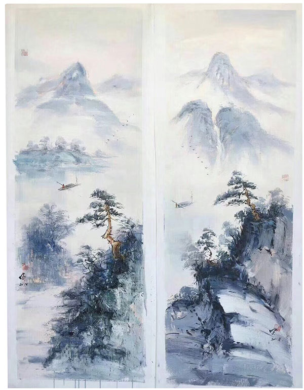 Compatible Landschaft JAHRRIESNGE  for montain-tree-lpg1457 