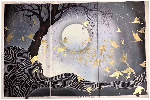 Compatible Landschaft JAHRRIESNGE  for birds-lpg1511 