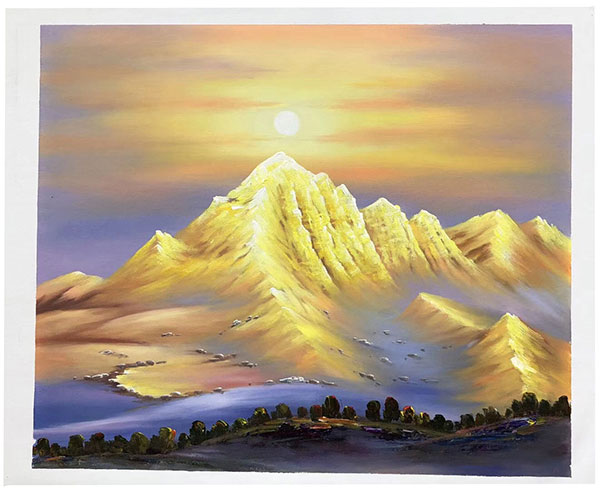 Compatible Landschaft JAHRRIESNGE  for snow-mountain-lpg1649 