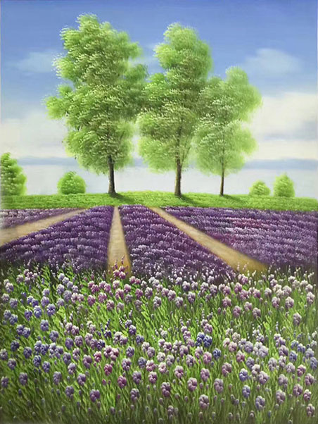 Compatible Landschaft JAHRRIESNGE  for lavender-lpg1707 