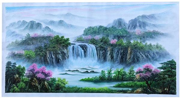 Compatible Landschaft JAHRRIESNGE  for waterfall-lpg1838 