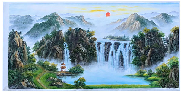 Compatible Landschaft JAHRRIESNGE  for waterfall-lpg1842 