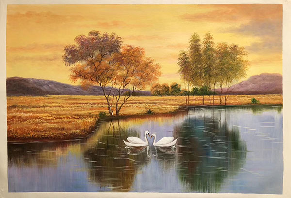 Compatible Landschaft JAHRRIESNGE  for swans lpg2473 